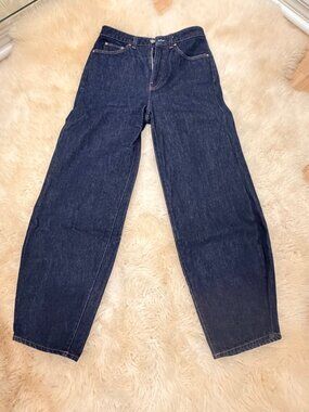 TOTEME Barrel Leg Jeans Dark Indigo 25/32 NWOT Made in Italy